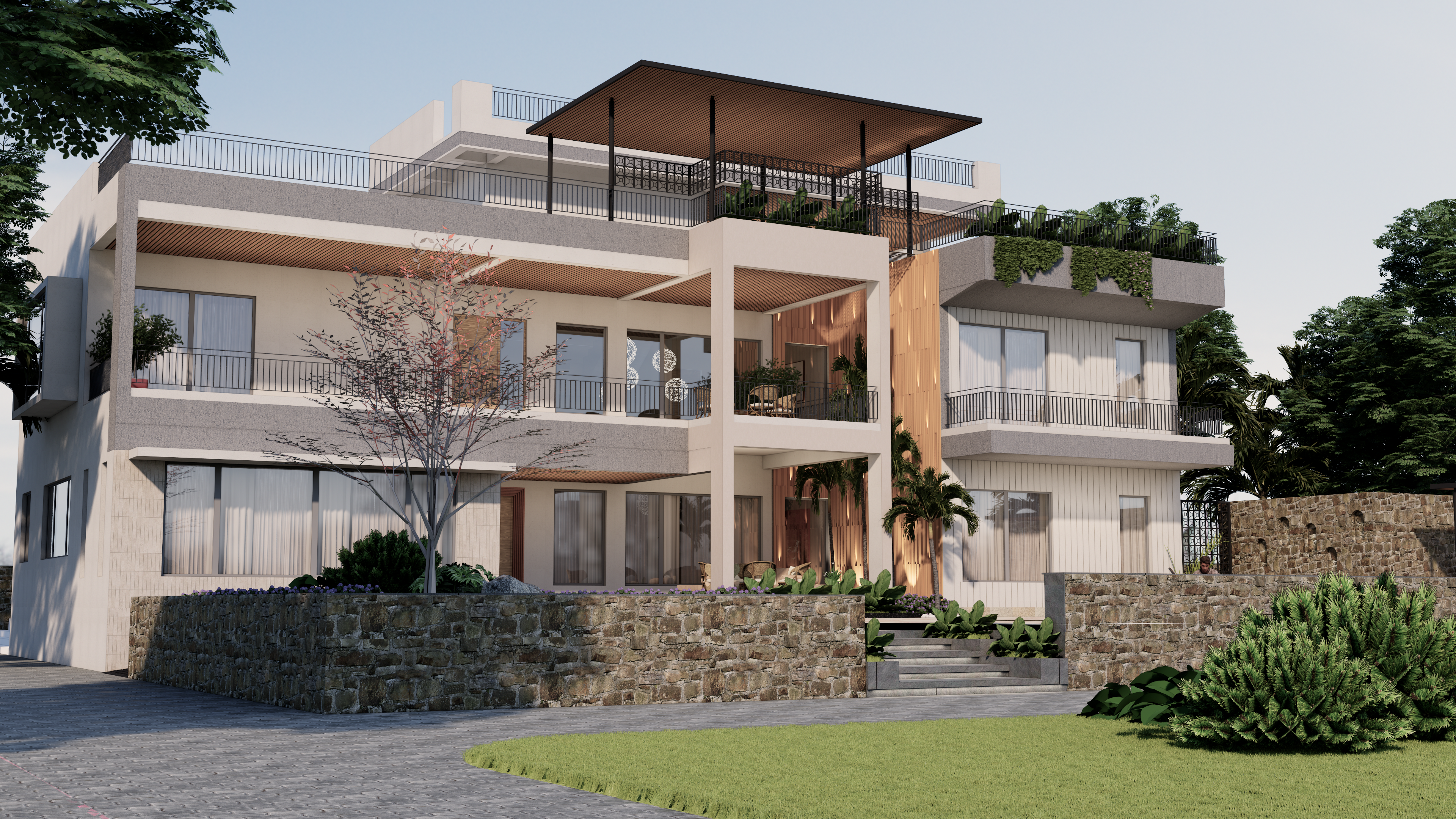 Villa Taru — Perspective View